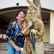 Living statue @ Festival Lent, Maribor (Slovenia), 20/06 > 05/07/2014 <em>Photo: © Saša Huzjak</em>