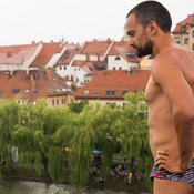 Bridge jumping @ Festival Lent, Maribor (Slovenia), 20/06 > 05/07/2014 <em>Photo: © Saša Huzjak</em>