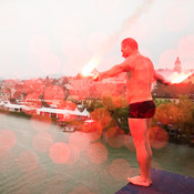 Bridge jumping @ Festival Lent, Maribor (Slovenia), 20/06 > 05/07/2014 <em>Photo: © Saša Huzjak</em>