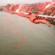 Bridge jumping @ Festival Lent, Maribor (Slovenia), 20/06 > 05/07/2014 <em>Photo: © Saša Huzjak</em>