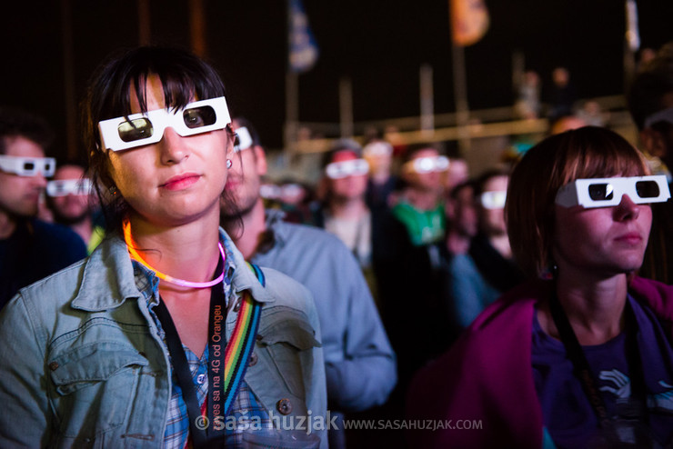 Kraftwerk 3D fans @ Bažant Pohoda festival, Trenčín (Slovakia), 10/07 > 12/07/2014 <em>Photo: © Saša Huzjak</em>