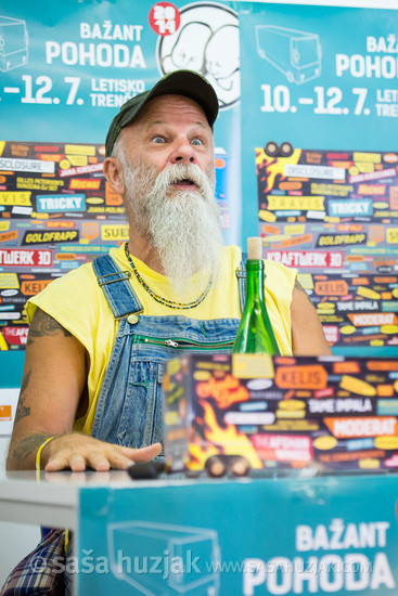 Seasick Steve press conference @ Bažant Pohoda festival, Trenčín (Slovakia), 10/07 > 12/07/2014 <em>Photo: © Saša Huzjak</em>