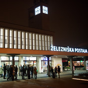 Gathering up at the train station in Maribor @ Train line Maribor - Ruše, Maribor (Slovenia), 28/11/2014 <em>Photo: © Saša Huzjak</em>