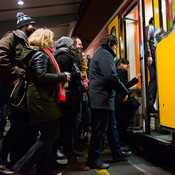 Boarding the train in Maribor @ Train line Maribor - Ruše, Maribor (Slovenia), 28/11/2014 <em>Photo: © Saša Huzjak</em>