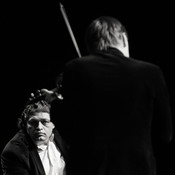 Ferenc Kurina (Lajkó Félix Quartet) @ Kino Šiška, Ljubljana (Slovenia), 19/02/2015 <em>Photo: © Saša Huzjak</em>
