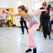 Modern dance with Kjara Starič Wurst @ Zimska plesna šola / Winter dance school, Maribor (Slovenia), 20/02 > 23/02/2015 <em>Photo: © Saša Huzjak</em>