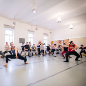 Modern dance with Kjara Starič Wurst @ Zimska plesna šola / Winter dance school, Maribor (Slovenia), 20/02 > 23/02/2015 <em>Photo: © Saša Huzjak</em>