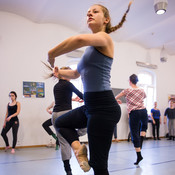 Modern dance with Kjara Starič Wurst @ Zimska plesna šola / Winter dance school, Maribor (Slovenia), 20/02 > 23/02/2015 <em>Photo: © Saša Huzjak</em>