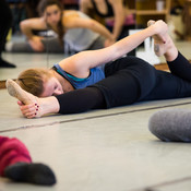 Modern dance with Kjara Starič Wurst @ Zimska plesna šola / Winter dance school, Maribor (Slovenia), 20/02 > 23/02/2015 <em>Photo: © Saša Huzjak</em>