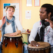 Latino percussion with Lazaro Amed Hierrezuelo Zumeta @ Zimska plesna šola / Winter dance school, Maribor (Slovenia), 20/02 > 23/02/2015 <em>Photo: © Saša Huzjak</em>