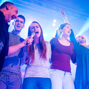 Tony Cetinski plus his team from a TV show The Voice @ Festivalna dvorana Lent, Maribor (Slovenia), 03/04/2015 <em>Photo: © Saša Huzjak</em>