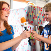 In the train to Ruše: lollipop interview @ Ruška koča, Pohorje (Slovenia), 29/05/2015 <em>Photo: © Saša Huzjak</em>