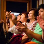 Severa and Gal Gjurin audience @ Ruška koča, Pohorje (Slovenia), 29/05/2015 <em>Photo: © Saša Huzjak</em>