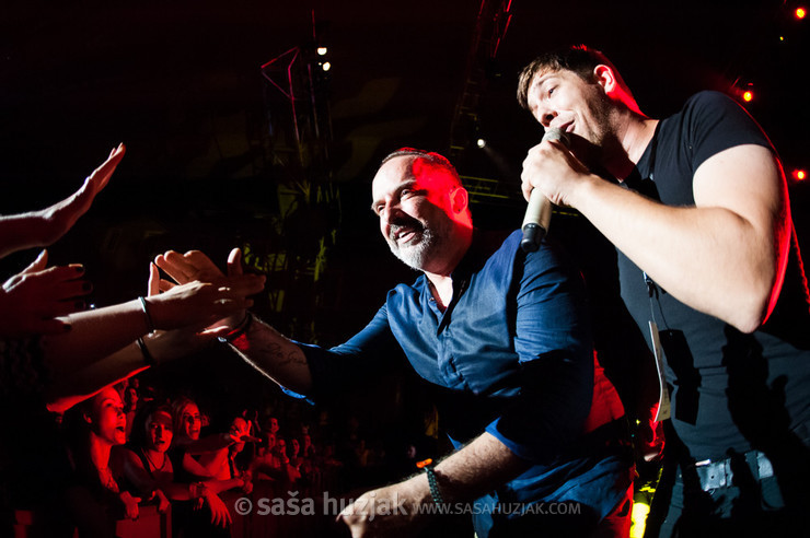 Tony Cetinski and Neven Jurić with fans @ Križanke, Ljubljana (Slovenia), 10/06/2015 <em>Photo: © Saša Huzjak</em>