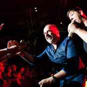 Tony Cetinski and Neven Jurić with fans @ Križanke, Ljubljana (Slovenia), 10/06/2015 <em>Photo: © Saša Huzjak</em>