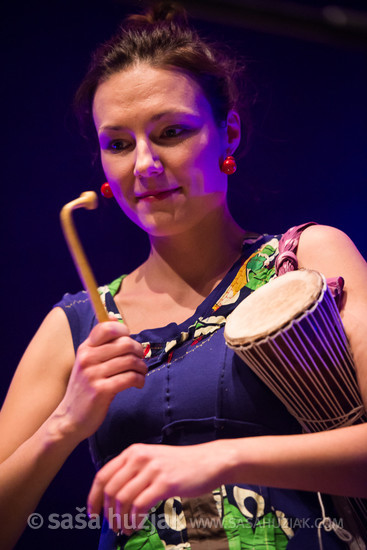 Karolina Bucka Kustec (Djembabe) @ CEZAM, Ruše (Slovenia), 18/12/2015 <em>Photo: © Saša Huzjak</em>