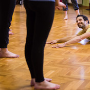 Contemporary dance (Flying Low) with Simon Wehrli @ Zimska plesna šola / Winter dance school, Maribor (Slovenia), 19/02 > 22/02/2016 <em>Photo: © Saša Huzjak</em>