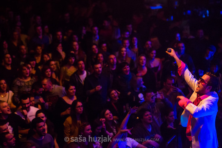 Kandžija a.k.a. Džuro with fans @ Tvornica kulture, Zagreb (Croatia), 12/03/2016 <em>Photo: © Saša Huzjak</em>