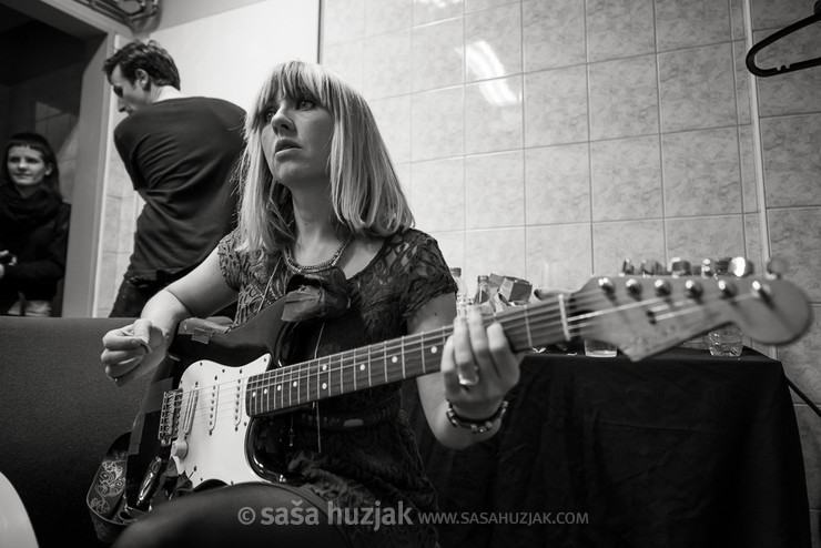 The Joy Formidable, backstage before the show @ KC Dražen Petrović, Zagreb (Croatia), 10/11/2016 <em>Photo: © Saša Huzjak</em>