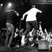 Toxara and Kandžija (Kandžija i Gole žene) in the air from behind @ Vintage Industrial Bar, Zagreb (Croatia), 31/03/2017 <em>Photo: © Saša Huzjak</em>