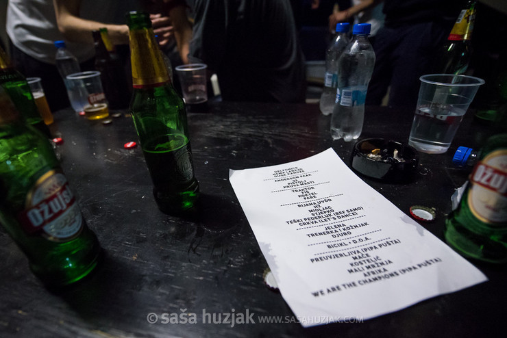 Backstage: setlist @ Vintage Industrial Bar, Zagreb (Croatia), 31/03/2017 <em>Photo: © Saša Huzjak</em>