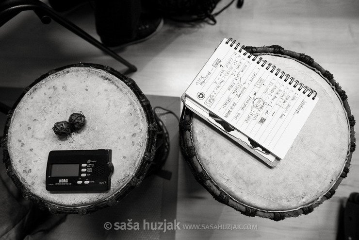 Djembabe, recording session <em>Photo: © Saša Huzjak</em>
