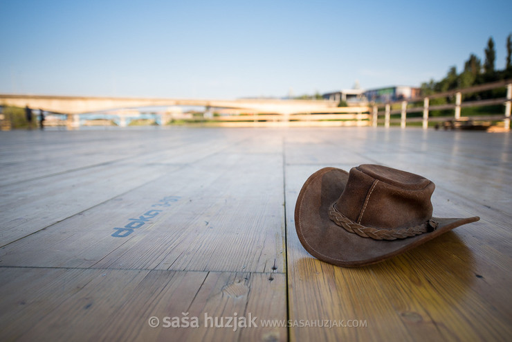 Matic's hat @ Plavajoči oder na Dravi (Floating stage on river Drava), Maribor (Slovenia), 28/07/2018 <em>Photo: © Saša Huzjak</em>