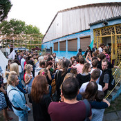 Audience waiting for entrance @ Human Mosaic festival, Goleniów (Poland), 29/08 > 01/09/2018 <em>Photo: © Saša Huzjak</em>