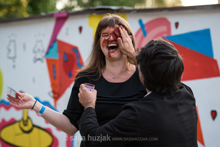 Dedication of the mural “Words Break Walls” @ Human Mosaic festival, Goleniów (Poland), 29/08 > 01/09/2018 <em>Photo: © Saša Huzjak</em>