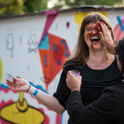 Dedication of the mural “Words Break Walls” @ Human Mosaic festival, Goleniów (Poland), 29/08 > 01/09/2018 <em>Photo: © Saša Huzjak</em>