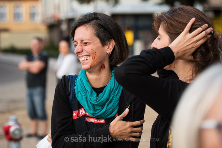 Dedication of the mural “Words Break Walls” @ Human Mosaic festival, Goleniów (Poland), 29/08 > 01/09/2018 <em>Photo: © Saša Huzjak</em>