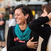 Dedication of the mural “Words Break Walls” @ Human Mosaic festival, Goleniów (Poland), 29/08 > 01/09/2018 <em>Photo: © Saša Huzjak</em>