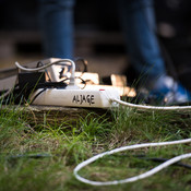 Madame Brumowski soundcheck detail @ Pruh, Svečina (Slovenia), 08/09/2018 <em>Photo: © Saša Huzjak</em>