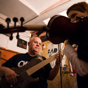 Backstage warm-up before the gig @ Jazz klub Satchmo, Maribor (Slovenia), 15/11/2018 <em>Photo: © Saša Huzjak</em>