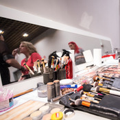 In the make up room @ Arena Stožice, Ljubljana (Slovenia), 17/11/2018 <em>Photo: © Saša Huzjak</em>