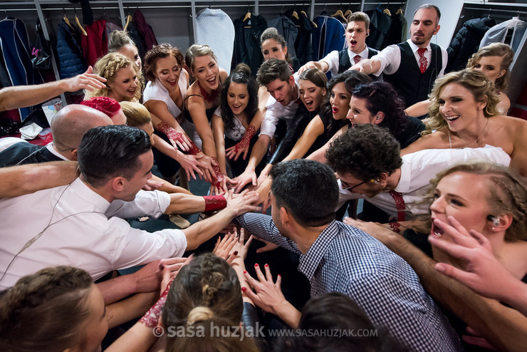 Pre-show Perpetuum Jazzile moment @ Arena Stožice, Ljubljana (Slovenia), 2018 <em>Photo: © Saša Huzjak</em>