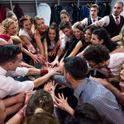 Pre-show Perpetuum Jazzile moment @ Arena Stožice, Ljubljana (Slovenia), 2018 <em>Photo: © Saša Huzjak</em>