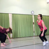 Falling over - Neus Barcons Roca & Matevž Dobaj @ Zimska plesna šola / Winter dance school, Maribor (Slovenia), 22/02 > 25/02/2019 <em>Photo: © Saša Huzjak</em>