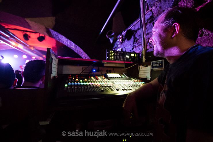 Marko Jakopanec, Happy Ol' McWeasel sound engineer @ Jazz klub Satchmo, Maribor (Slovenia), 15/03/2019 <em>Photo: © Saša Huzjak</em>