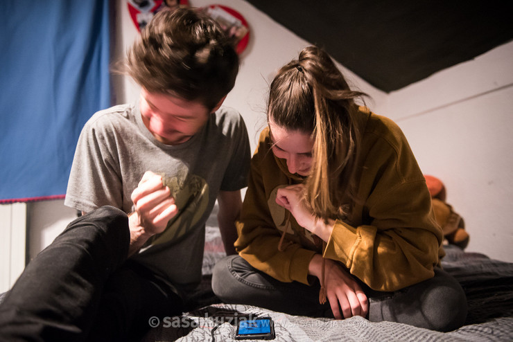 Domen's metal video (published as IG story) brought a lot of laugh @ Rock Caffe, Kostajnica (Bosnia and Herzegovina), 28/03/2019 <em>Photo: © Saša Huzjak</em>