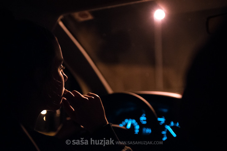 Manca driving to Serbia in our new van @ Near the border crossing between Croatia and Serbia, 30/03/2019 <em>Photo: © Saša Huzjak</em>
