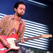 Martin Mravlje (Stari pes) - the moment when a guitarist hears a bass player solo :) @ Festival Lent, Maribor (Slovenia), 2019 <em>Photo: © Saša Huzjak</em>