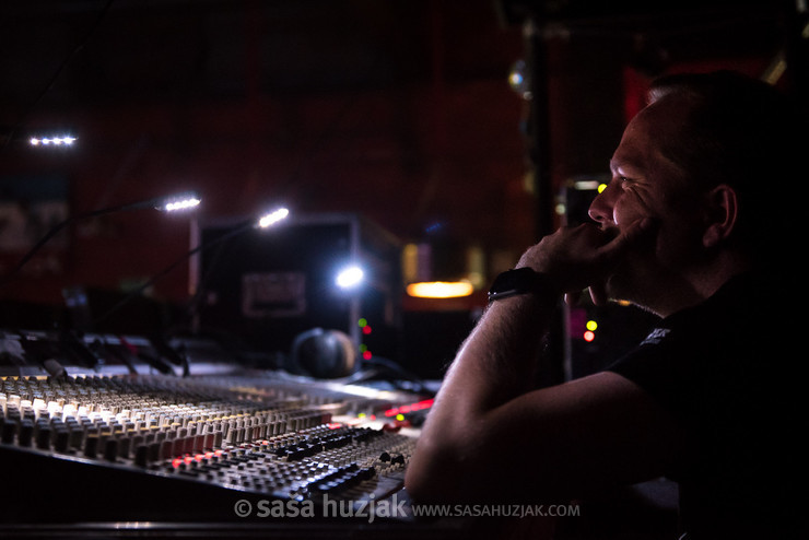 Marko Jakopanec, Okttober's sound engineer @ Pekarna, Dvorana Gustaf, Maribor (Slovenia), 28/09/2019 <em>Photo: © Saša Huzjak</em>