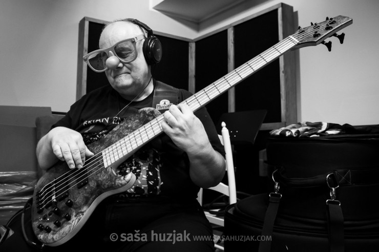 What is recording without some fun - Stojan Kralj (Madame Brumowski) @ Bejsmen Studio, Maribor (Slovenia) <em>Photo: © Saša Huzjak</em>