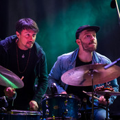 Dario Congedo and Federico Pecoraro (Gaetano Partipilo & Boom Collective) as guest drummers for Freekind. @ Fest Jazza, Koprivnica (Croatia), 08/07 > 09/07/2022 <em>Photo: © Saša Huzjak</em>
