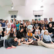 Group photo of participants and tutors (though not all!) @ Zimska plesna šola / Winter dance school, Maribor (Slovenia), 20/02 > 23/02/2026 <em>Photo: &copy; Saša Huzjak</em>