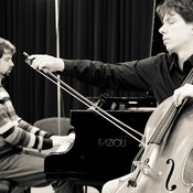 Nikolaj Sajko & Miha Haas, CD recording session @ Dvorana Union, Maribor (Slovenia) <em>Photo: © Saša Huzjak</em>