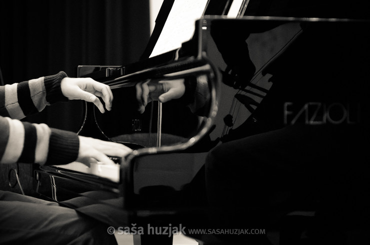 Nikolaj Sajko & Miha Haas, CD recording session @ Dvorana Union, Maribor (Slovenia) <em>Photo: © Saša Huzjak</em>