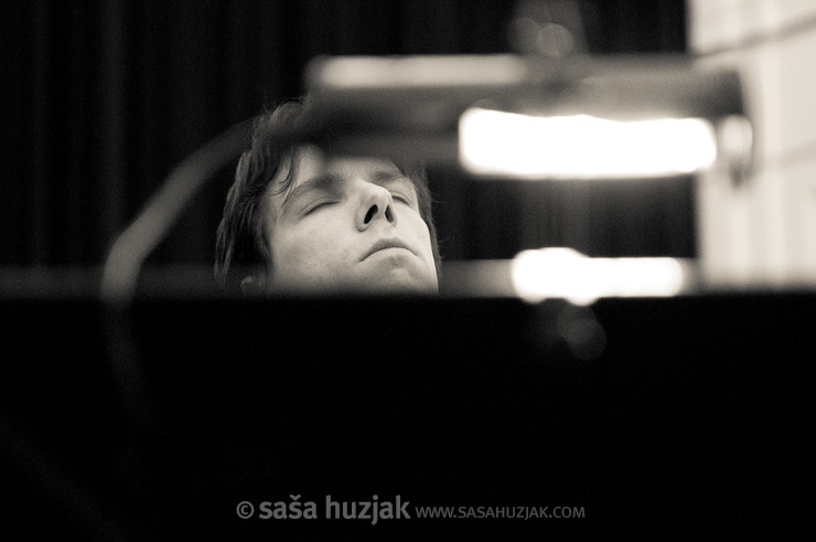 Nikolaj Sajko & Miha Haas, CD recording session @ Dvorana Union, Maribor (Slovenia) <em>Photo: © Saša Huzjak</em>