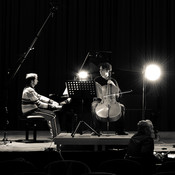 Nikolaj Sajko & Miha Haas, CD recording session @ Dvorana Union, Maribor (Slovenia) <em>Photo: © Saša Huzjak</em>